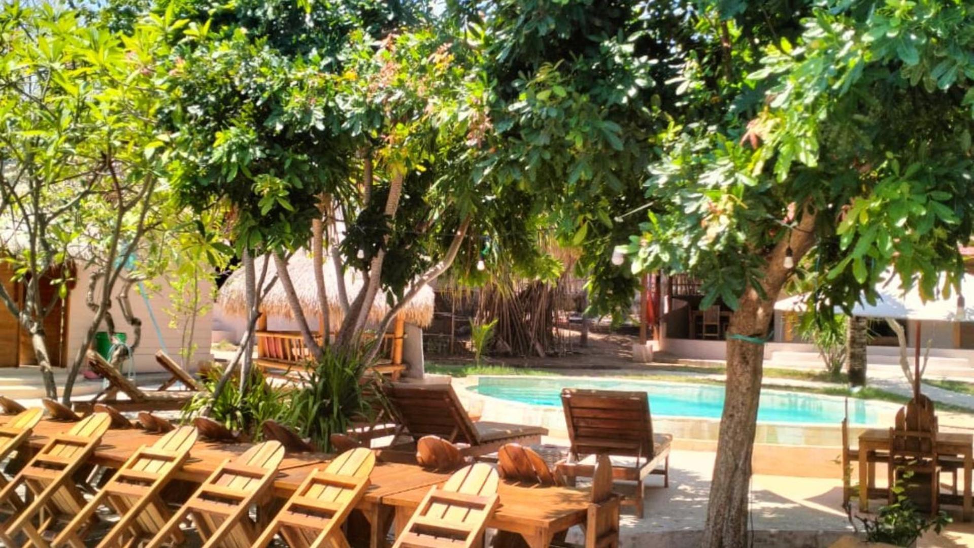 Jati Village, Party Hostel And Bungalows Gili Trawangan Exterior foto